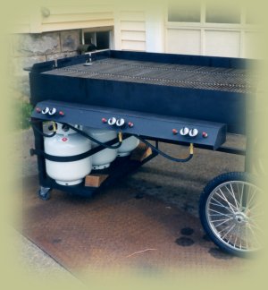 Fabricated Large Propane Grill for Car Dealership